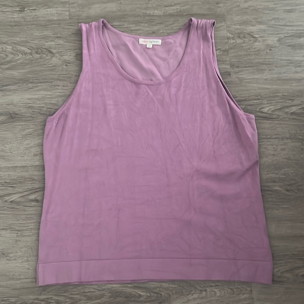 Colour Eighteen Purple Sleeveless Tank Top Size XL
